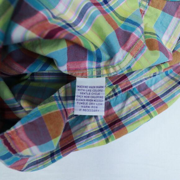 Alan Flusser Men's Check Paisley Flip Cuff Long Sleeve Button Shirt size‎ Medium - Picture 8 of 10